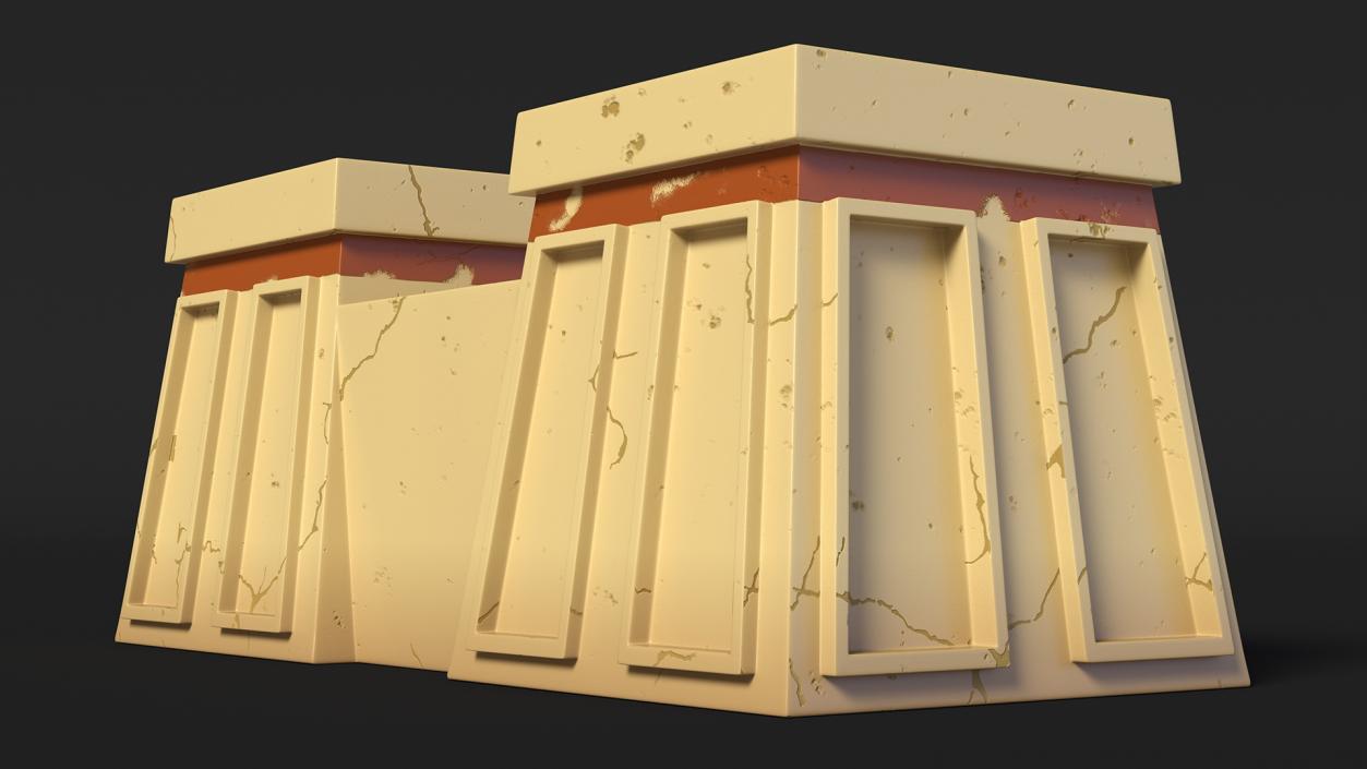 Stylized Arabian Buildings Collection 3D