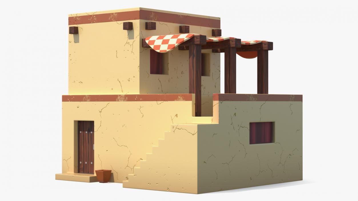 Stylized Arabian Buildings Collection 3D