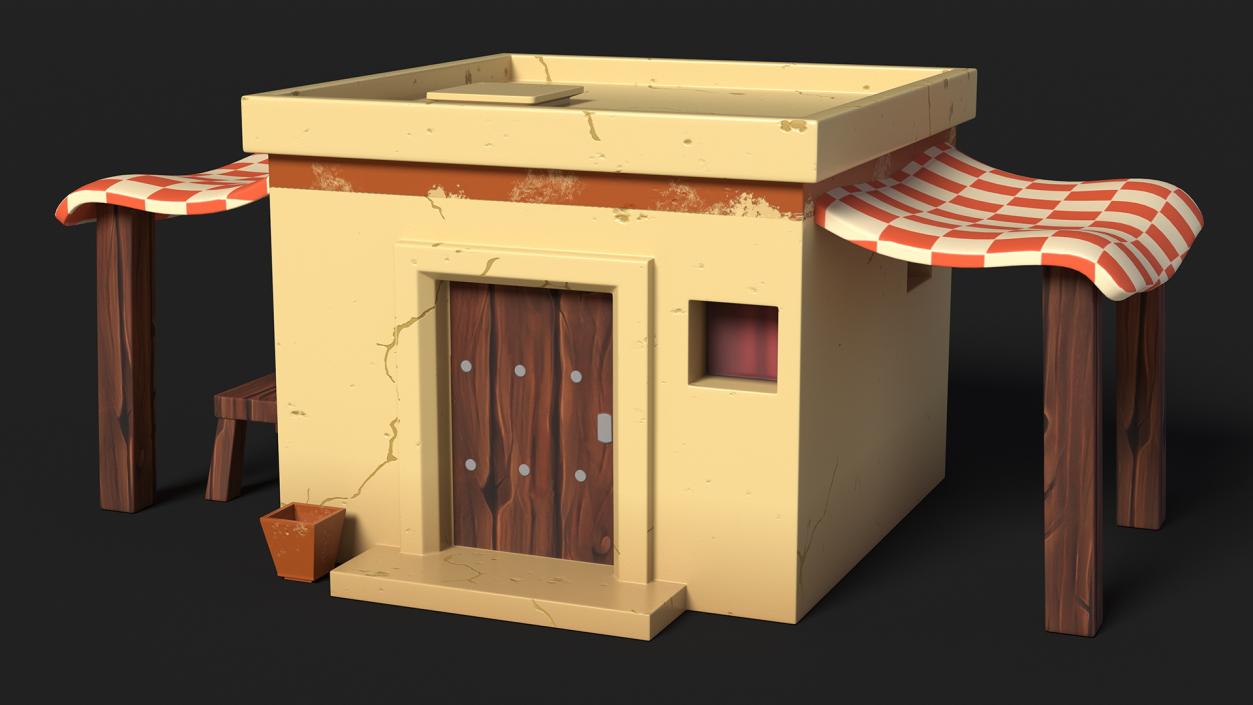 Stylized Arabian Buildings Collection 3D