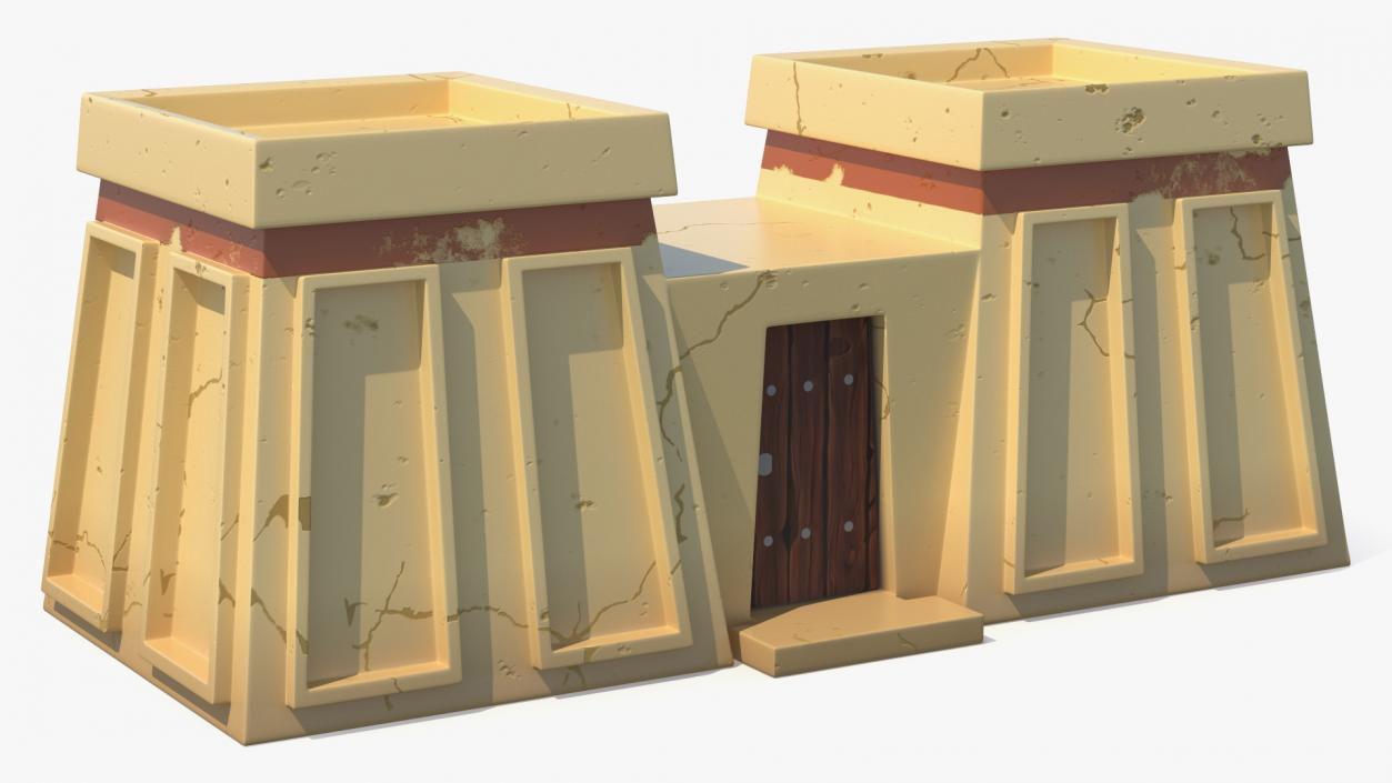 Stylized Arabian Buildings Collection 3D