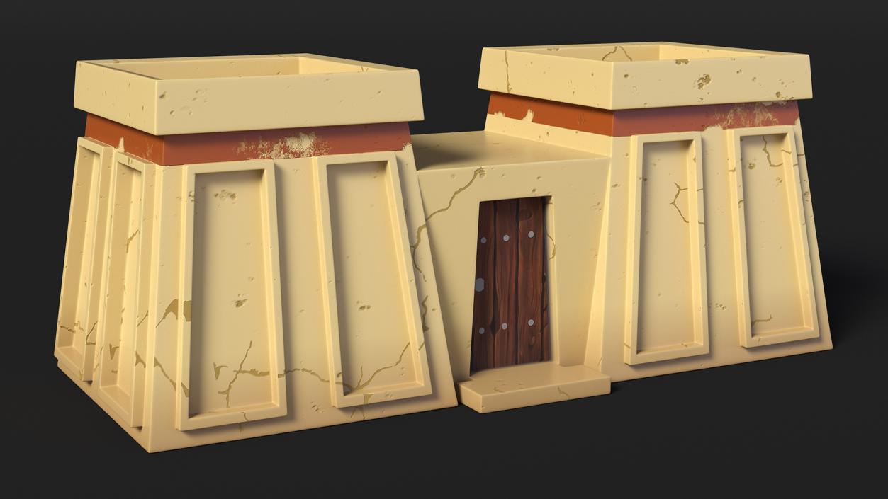 Stylized Arabian Buildings Collection 3D