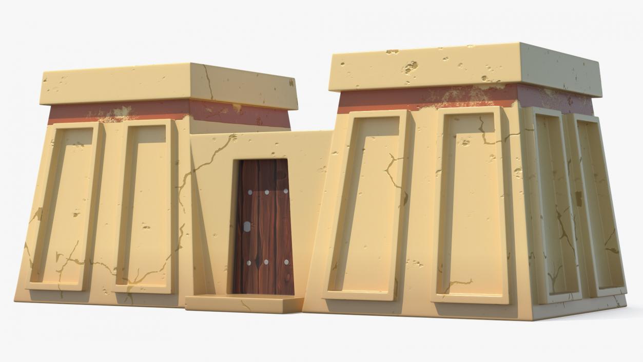 Stylized Arabian Buildings Collection 3D