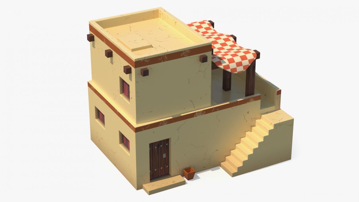 Stylized Arabian Buildings Collection 3D