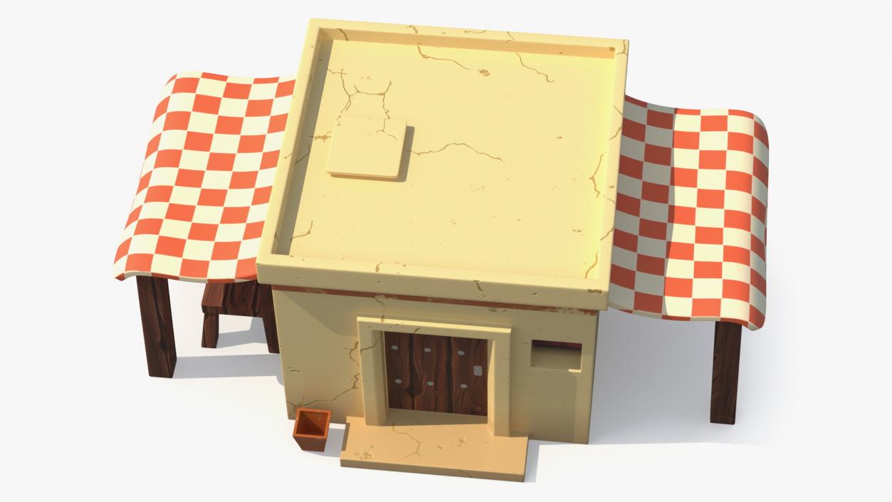 Stylized Arabian Buildings Collection 3D