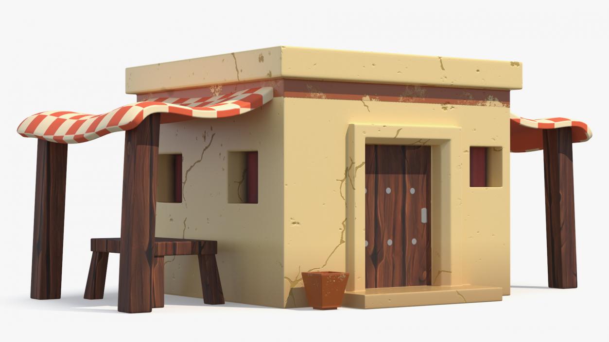 Stylized Arabian Buildings Collection 3D