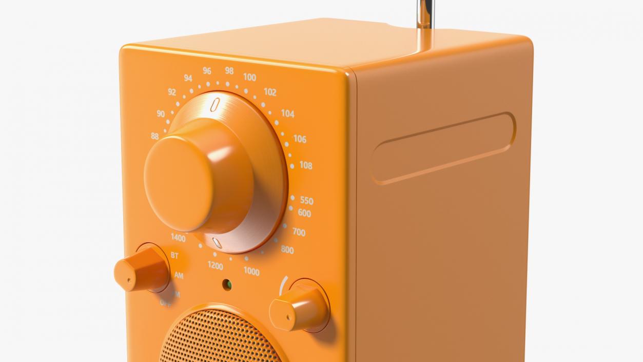 3D Wireless Bluetooth Radio Orange