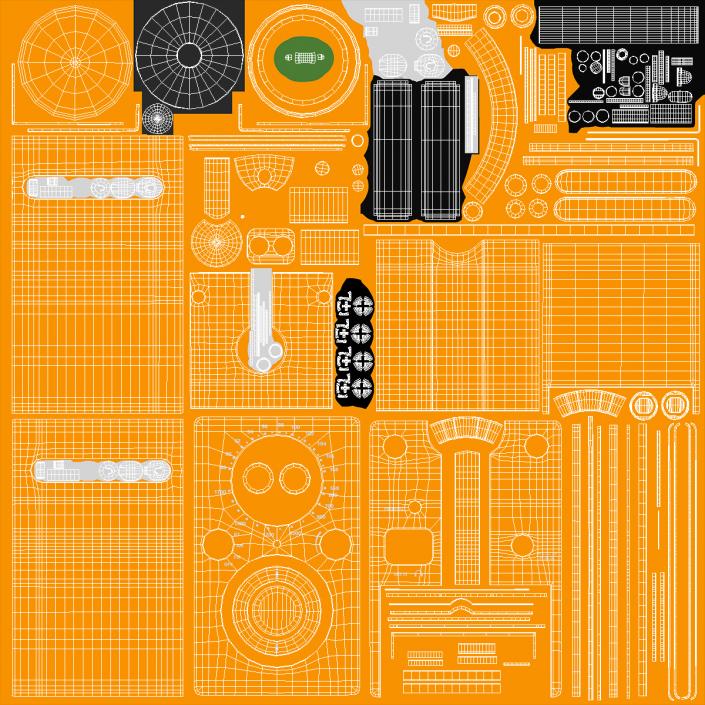 3D Wireless Bluetooth Radio Orange