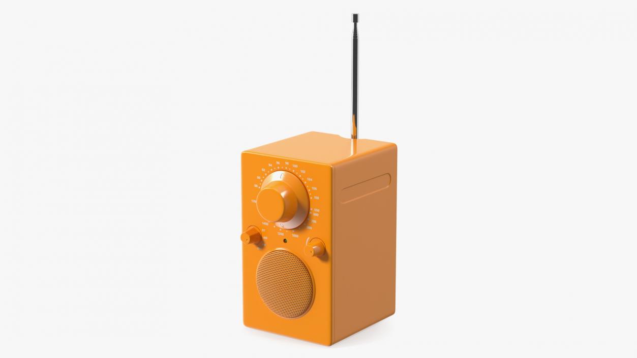 3D Wireless Bluetooth Radio Orange