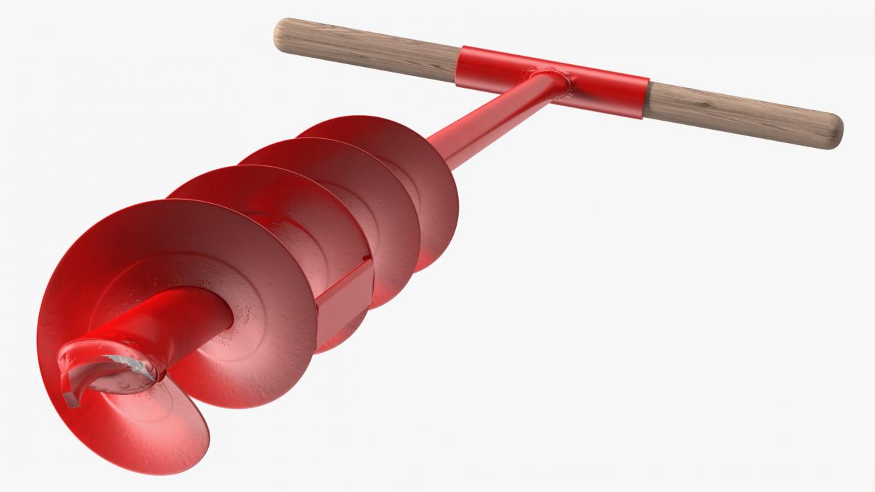 3D model Red Steel Hand Drill