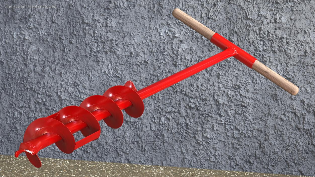 3D model Red Steel Hand Drill