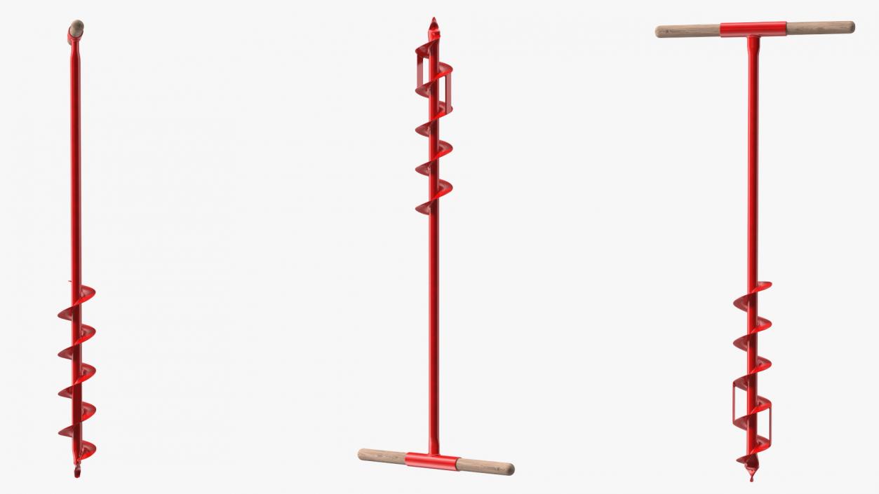 3D model Red Steel Hand Drill