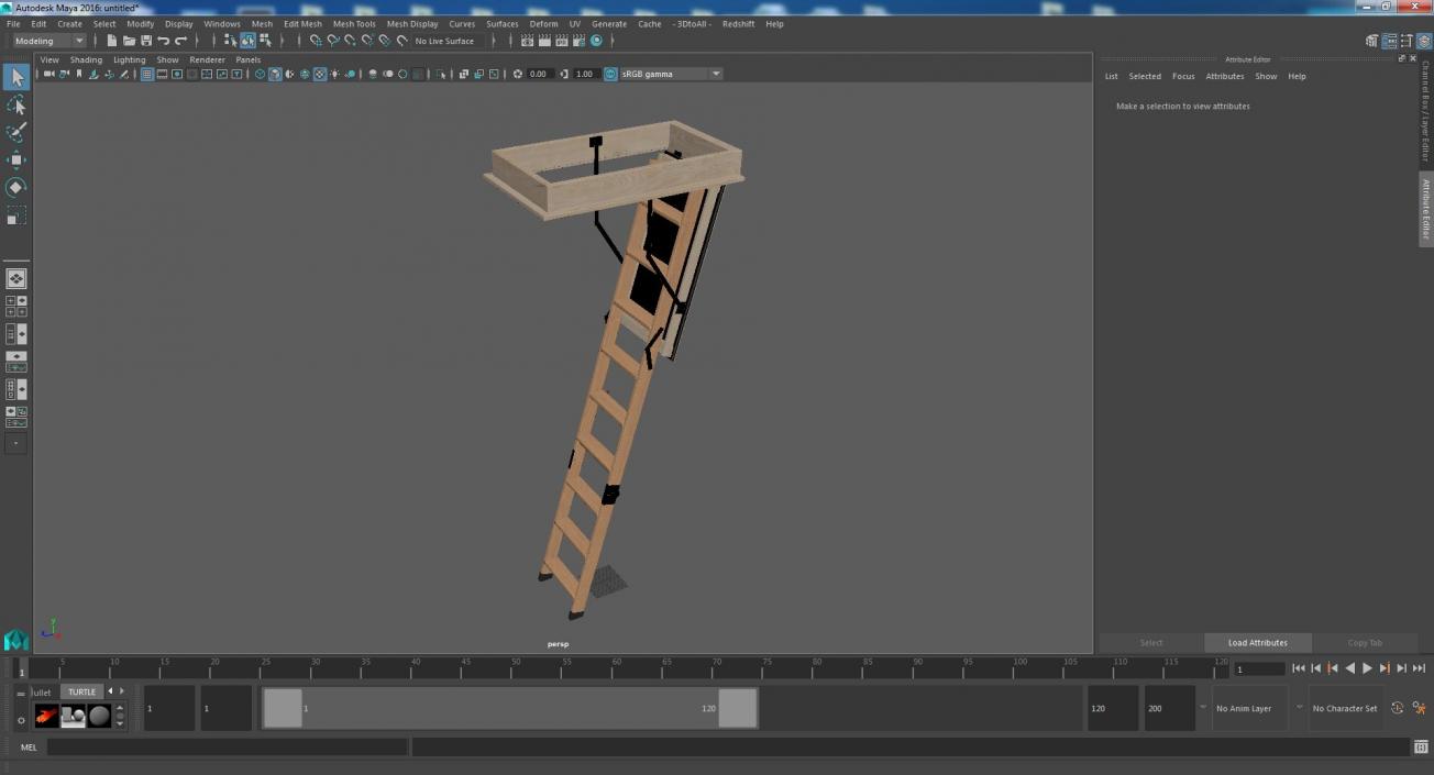 Attic Ladder 3D