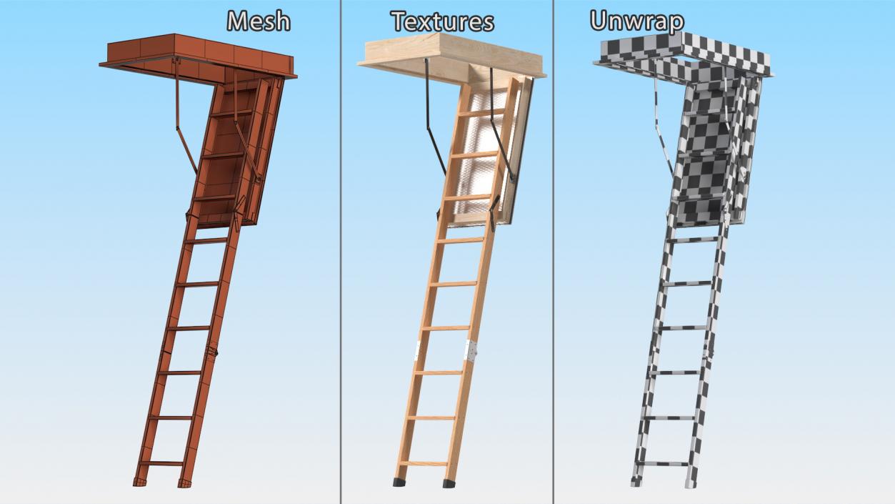 Attic Ladder 3D