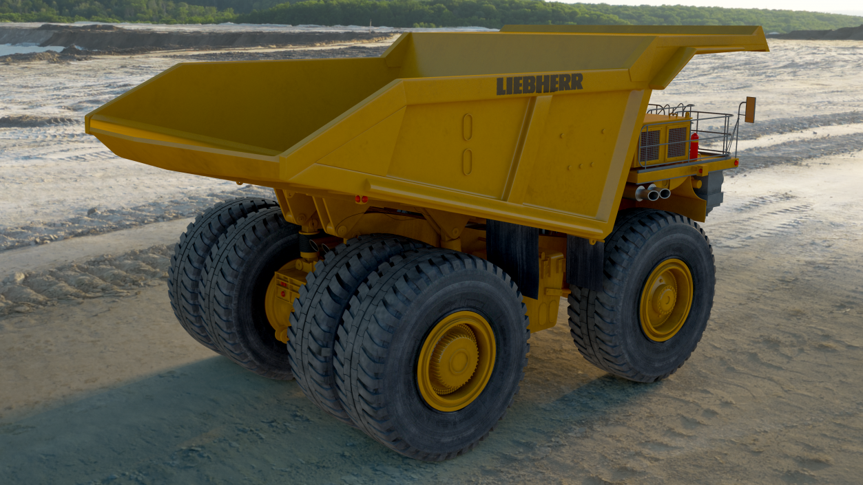 3D Liebherr T 282C Mining Truck model