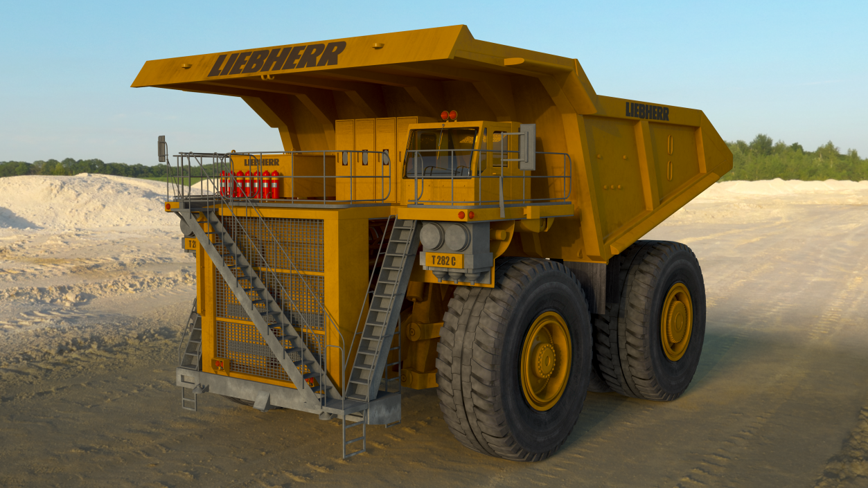 3D Liebherr T 282C Mining Truck model