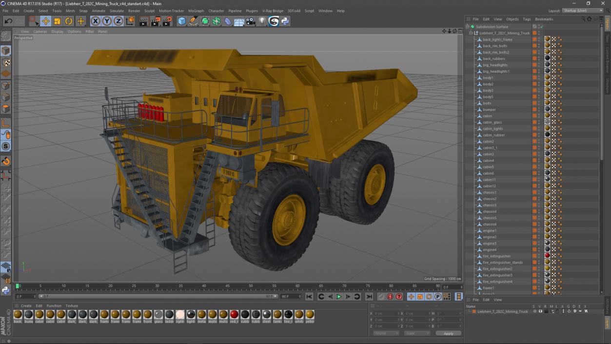 3D Liebherr T 282C Mining Truck model