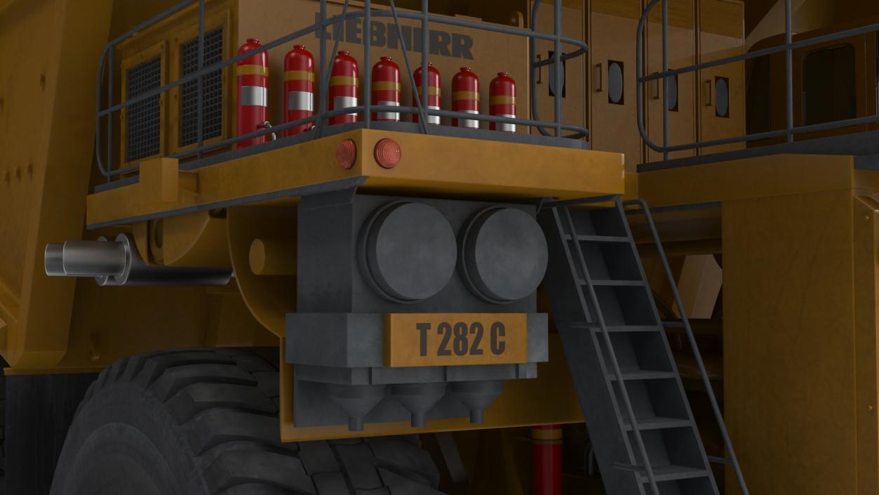 3D Liebherr T 282C Mining Truck model