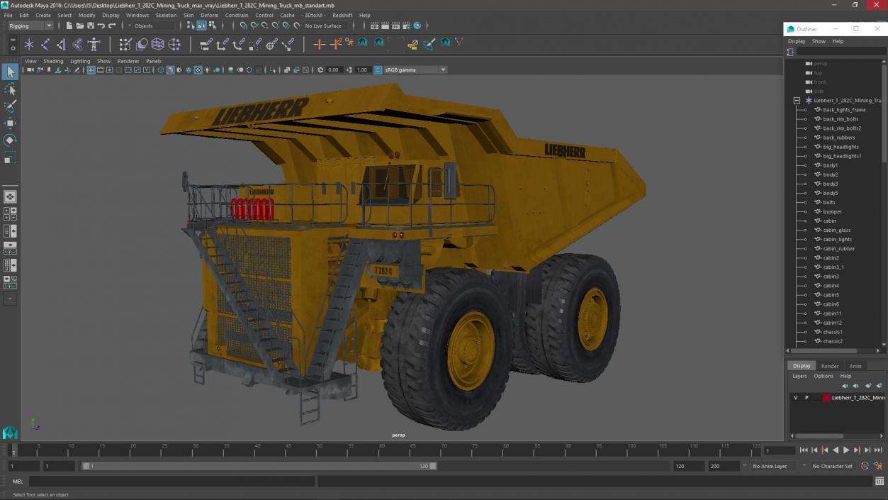 3D Liebherr T 282C Mining Truck model