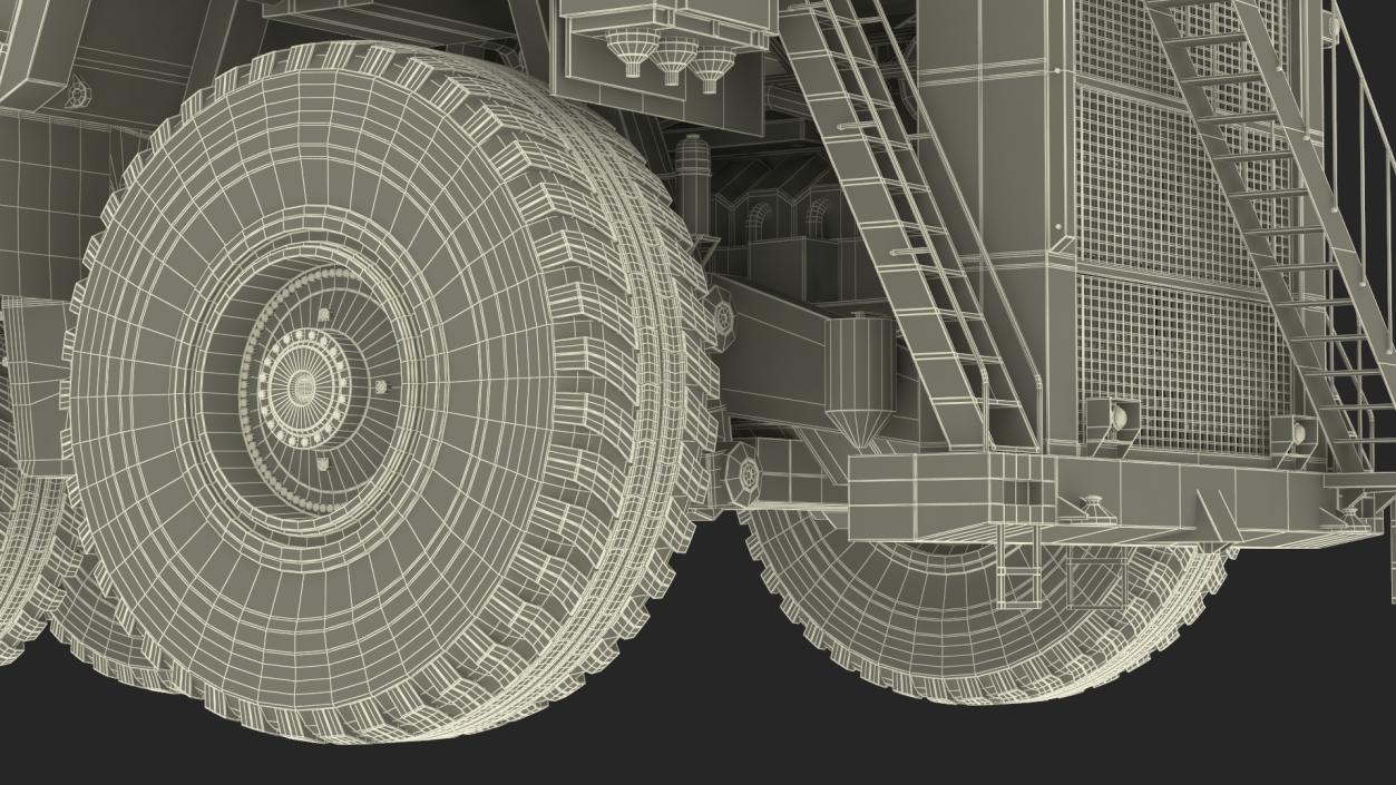 3D Liebherr T 282C Mining Truck model