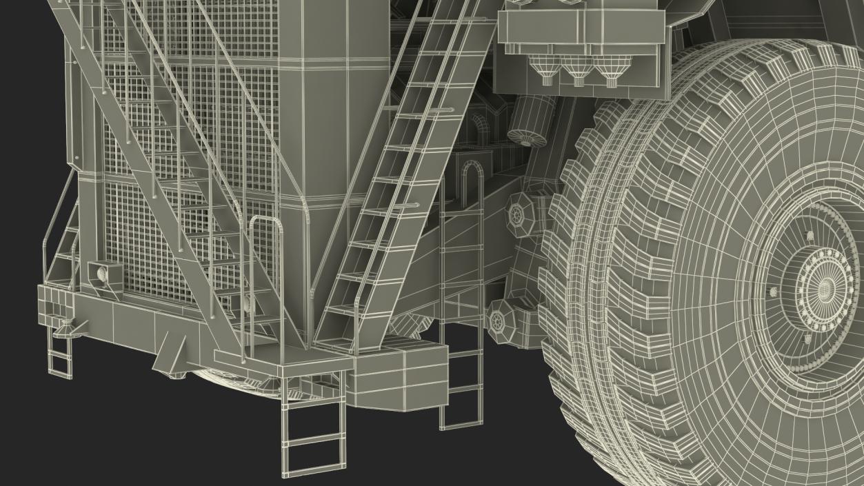 3D Liebherr T 282C Mining Truck model