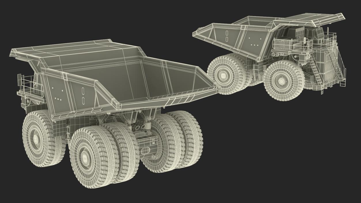 3D Liebherr T 282C Mining Truck model