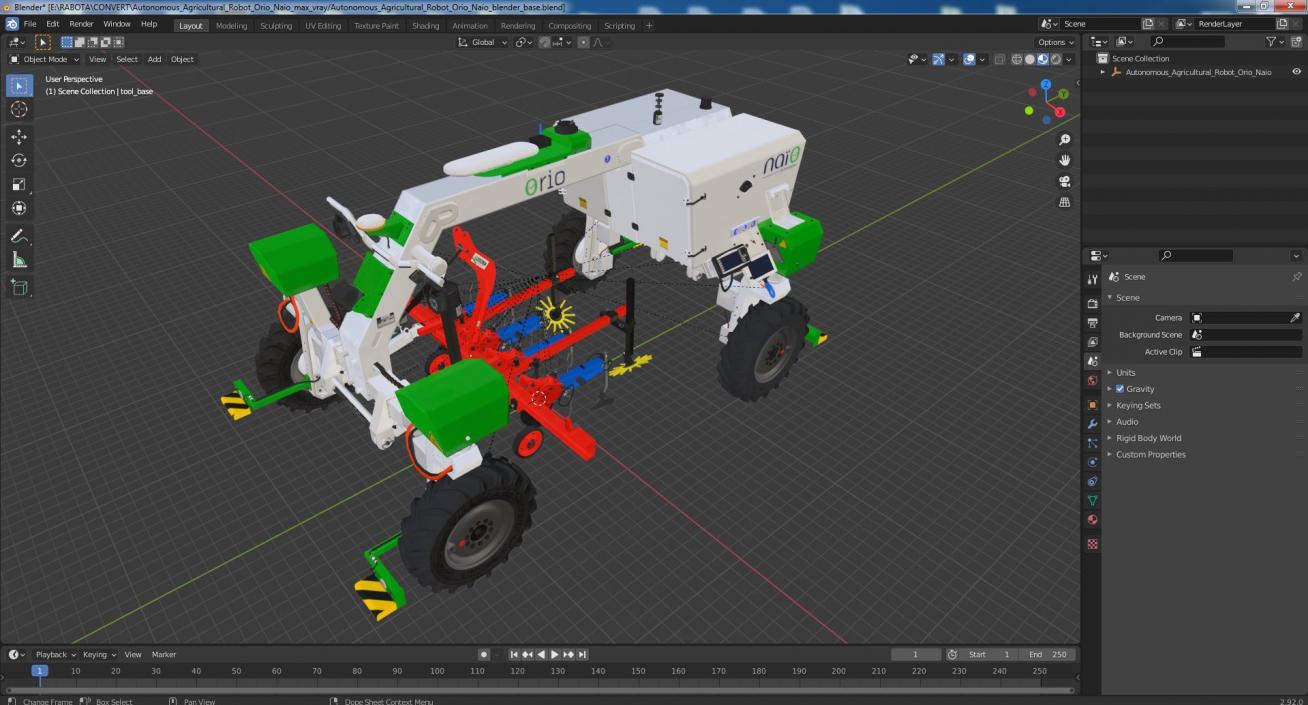 Autonomous Agricultural Robot Orio Naio 3D model