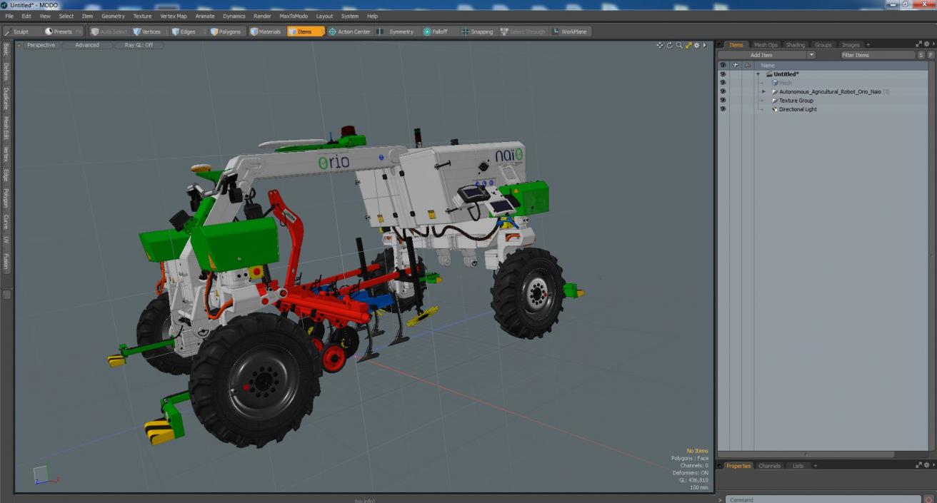 Autonomous Agricultural Robot Orio Naio 3D model