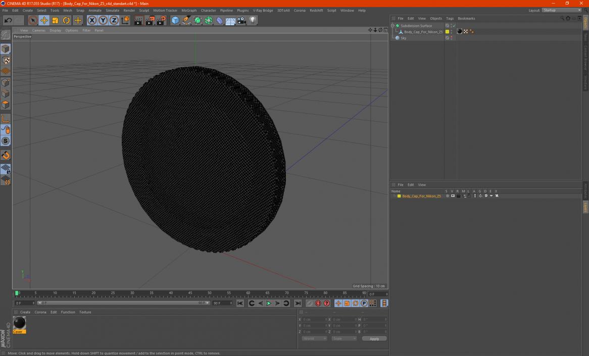 3D Body Cap For Nikon Z5