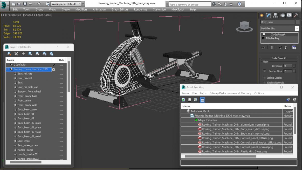 3D Rowing Trainer Machine DKN