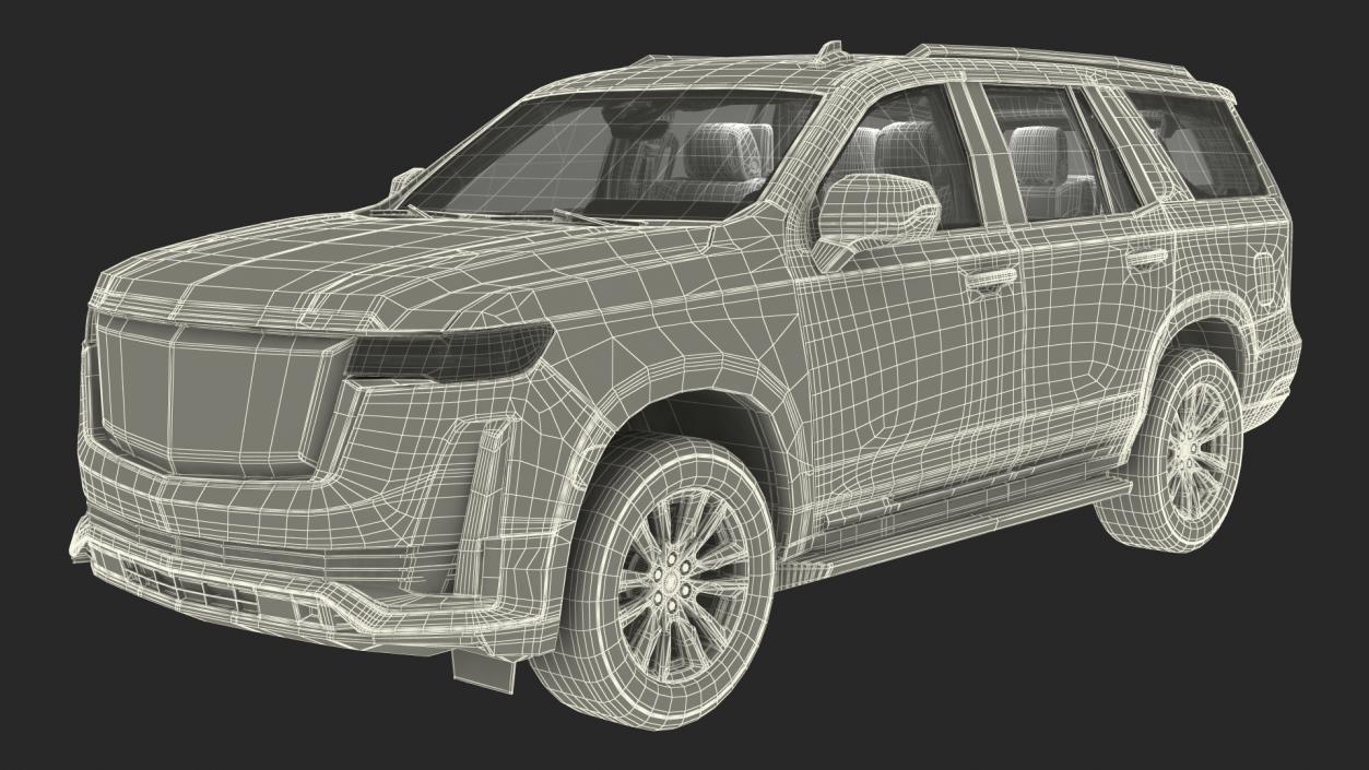 3D Luxury Large SUV Rigged model