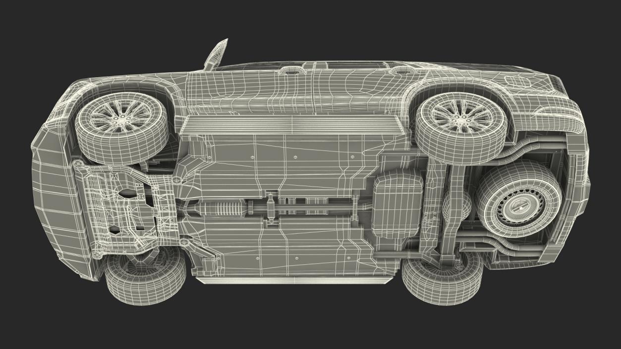 3D Luxury Large SUV Rigged model