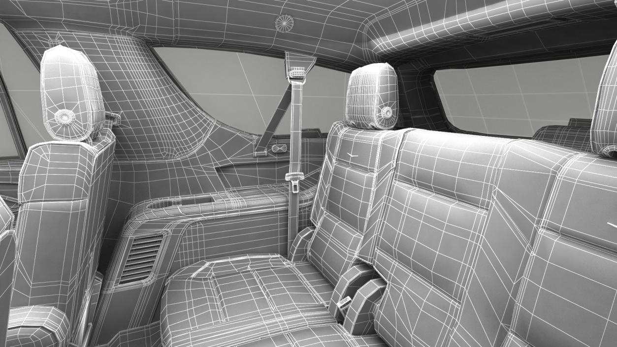 3D Luxury Large SUV Rigged model