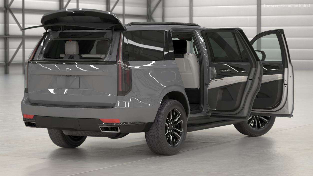 3D Luxury Large SUV Rigged model