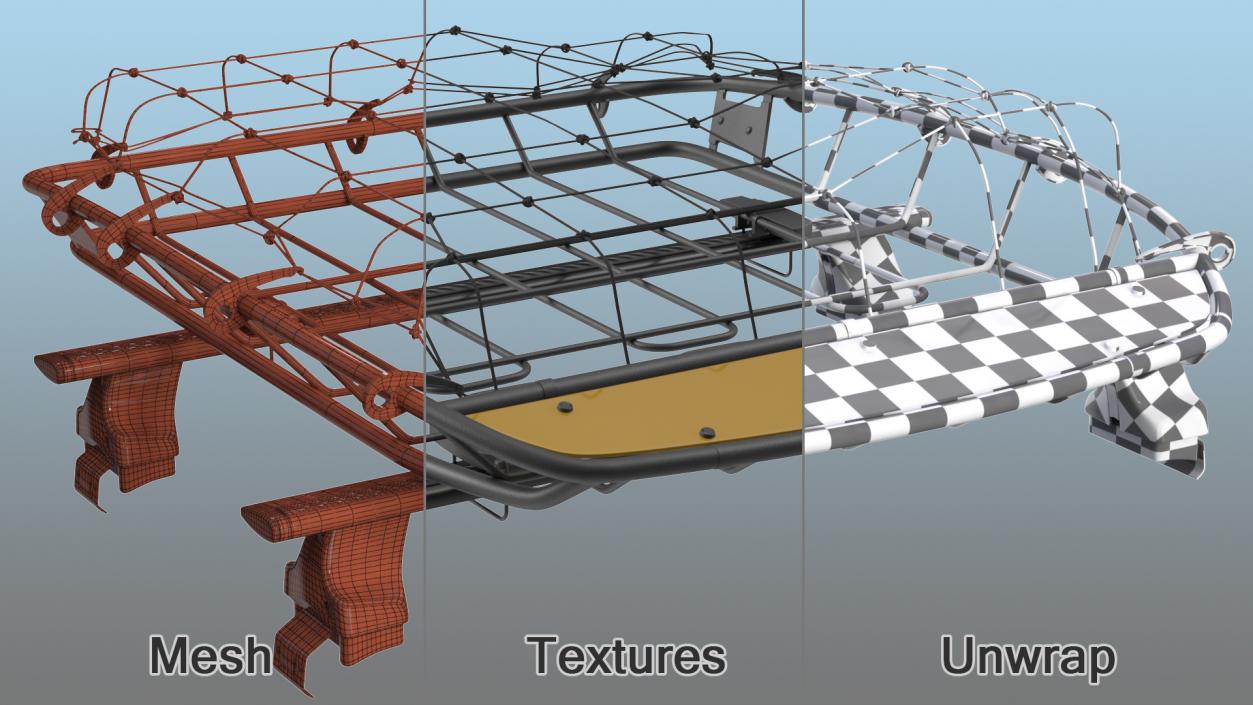 Roof Basket with Wingbar 3D model