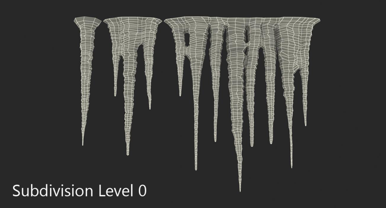 Icicles 3D model