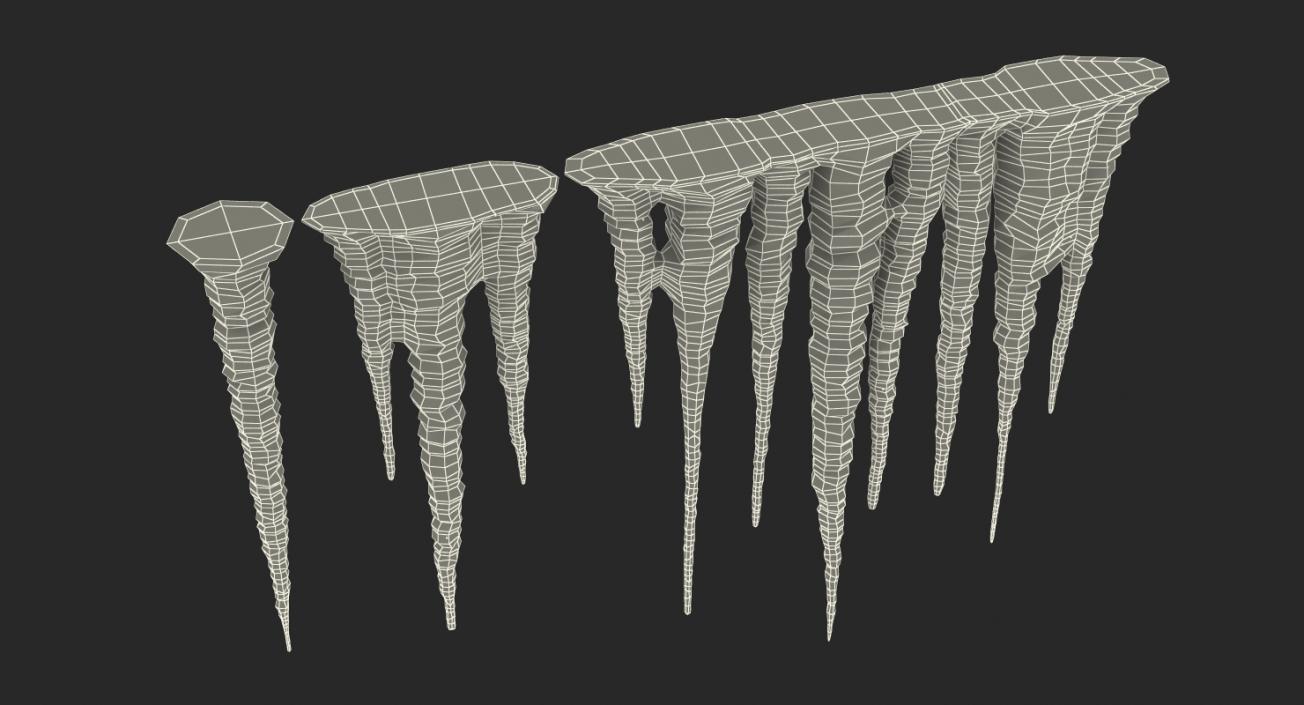 Icicles 3D model