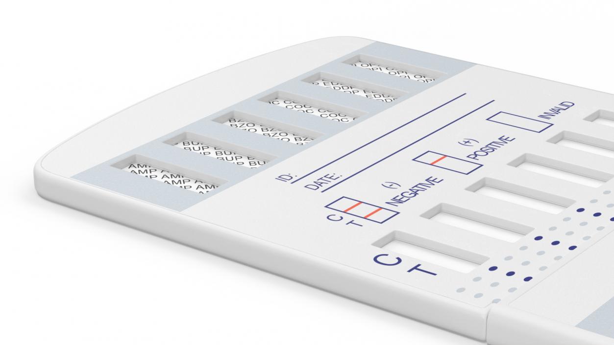 Multi-Drug Testing Kit Closed 3D model