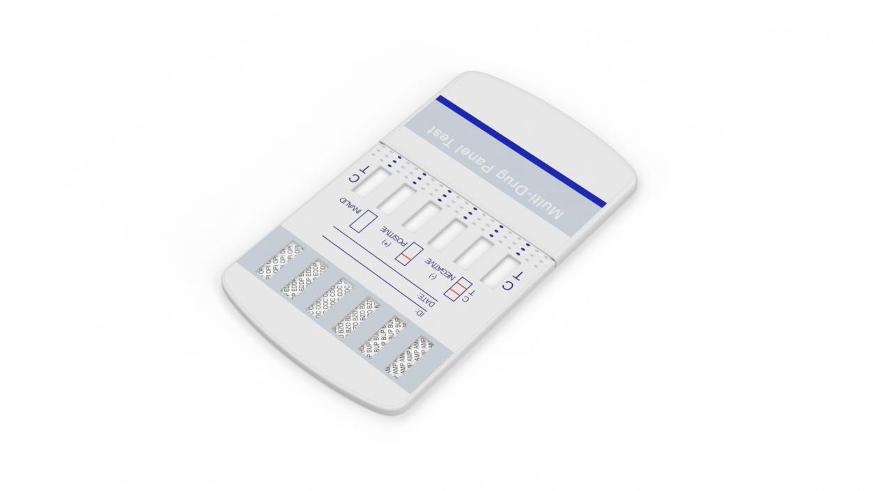 Multi-Drug Testing Kit Closed 3D model