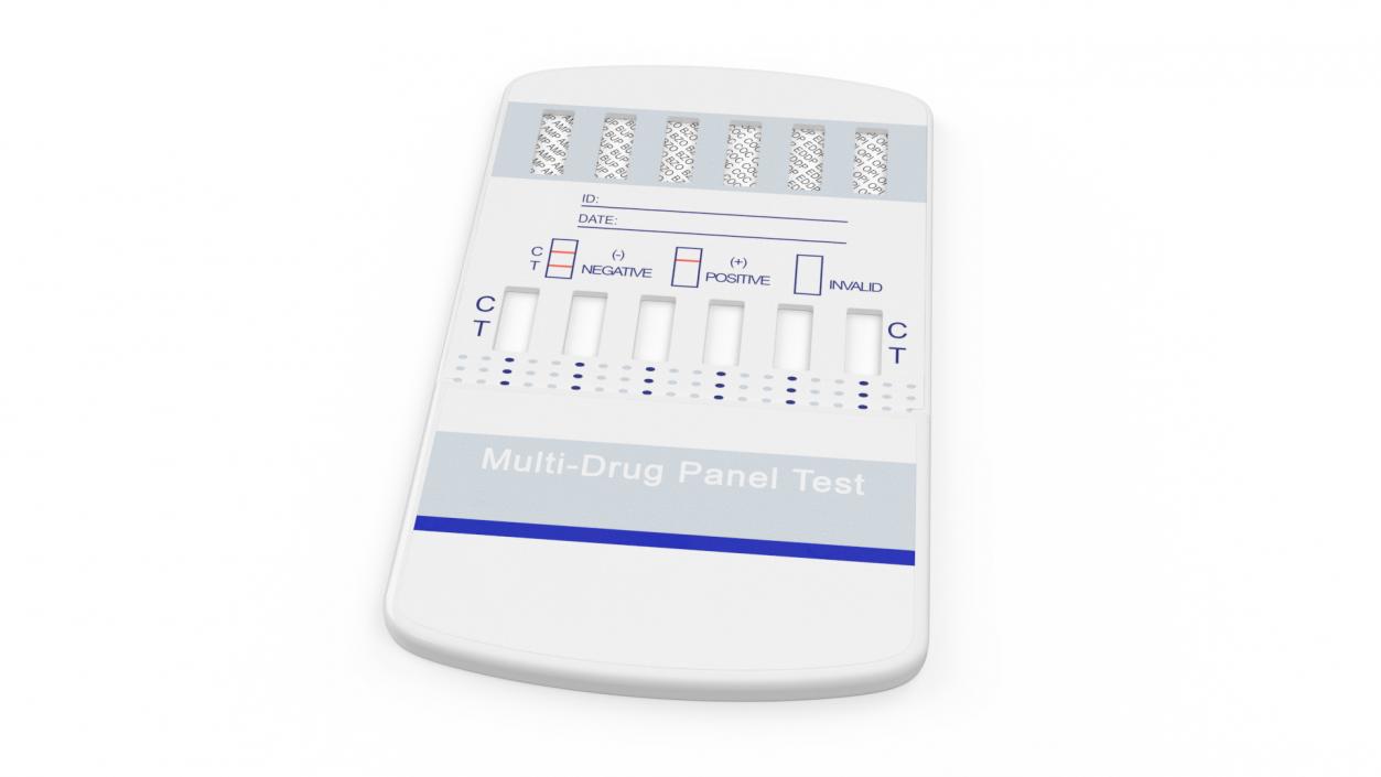 Multi-Drug Testing Kit Closed 3D model