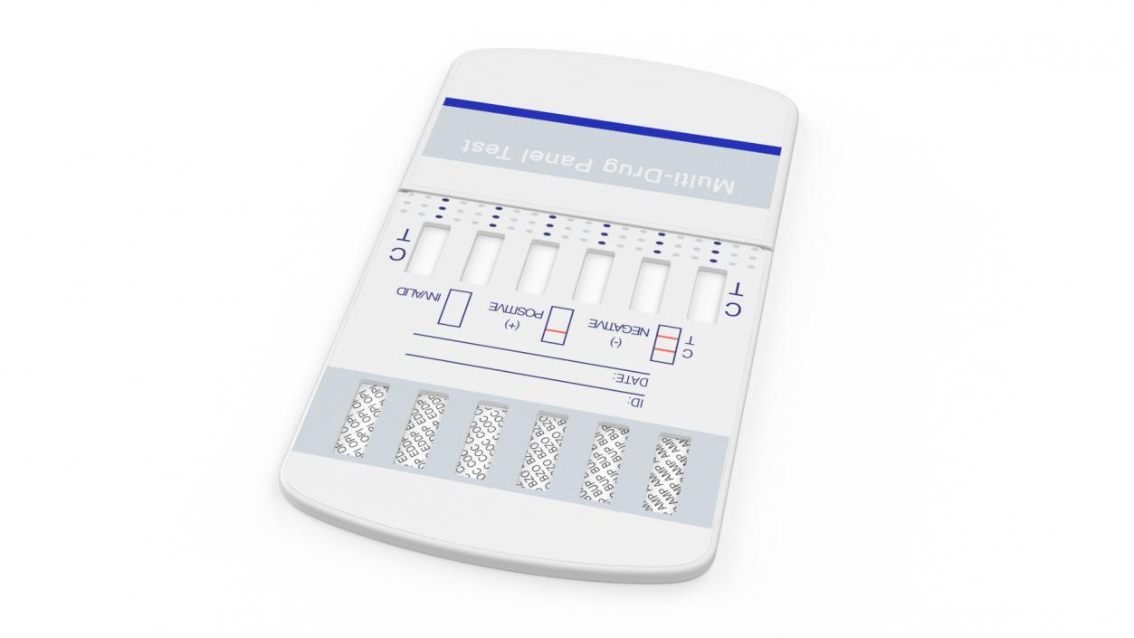 Multi-Drug Testing Kit Closed 3D model