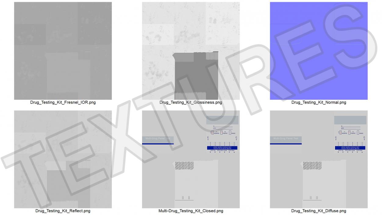 Multi-Drug Testing Kit Closed 3D model