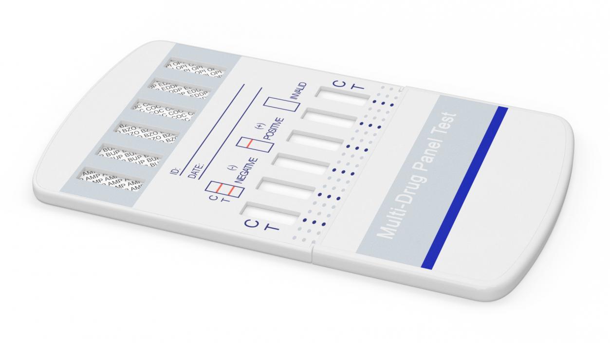 Multi-Drug Testing Kit Closed 3D model