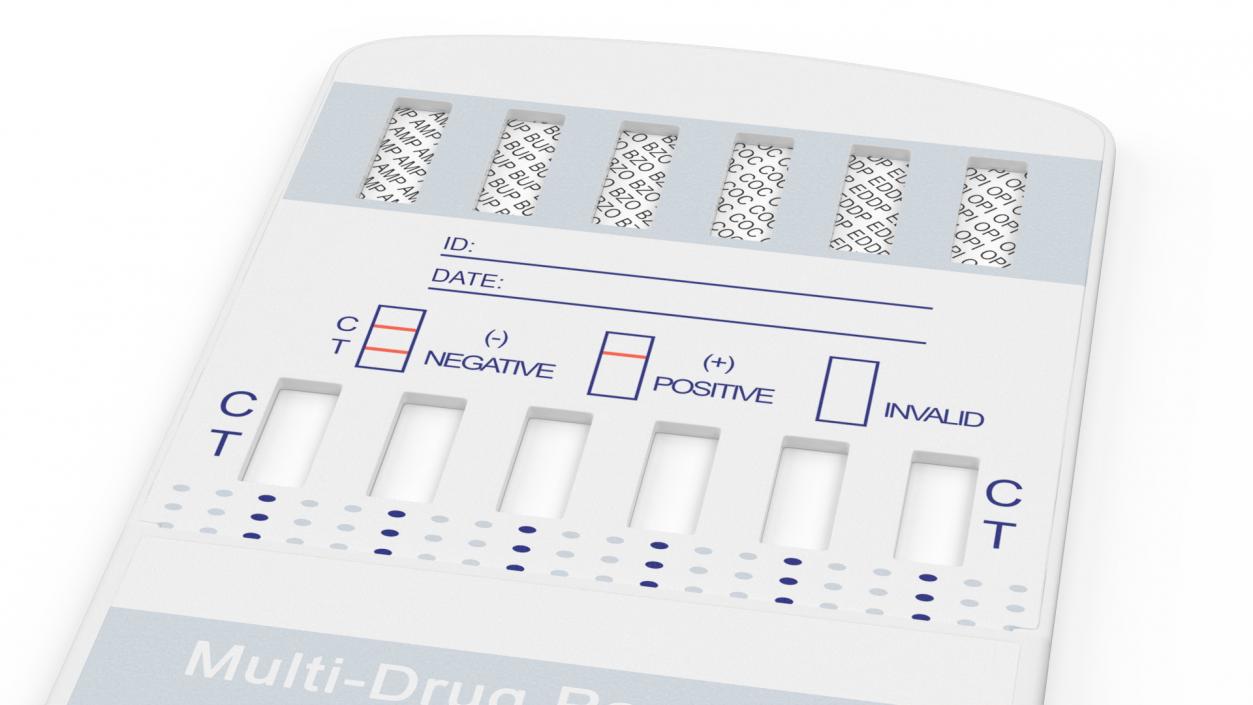 Multi-Drug Testing Kit Closed 3D model