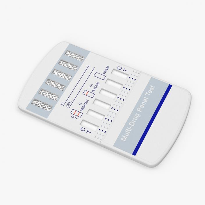 Multi-Drug Testing Kit Closed 3D model