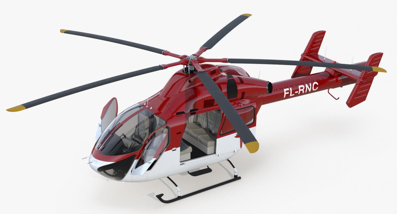 3D model Air Ambulance Helicopter MD 902 Explorer