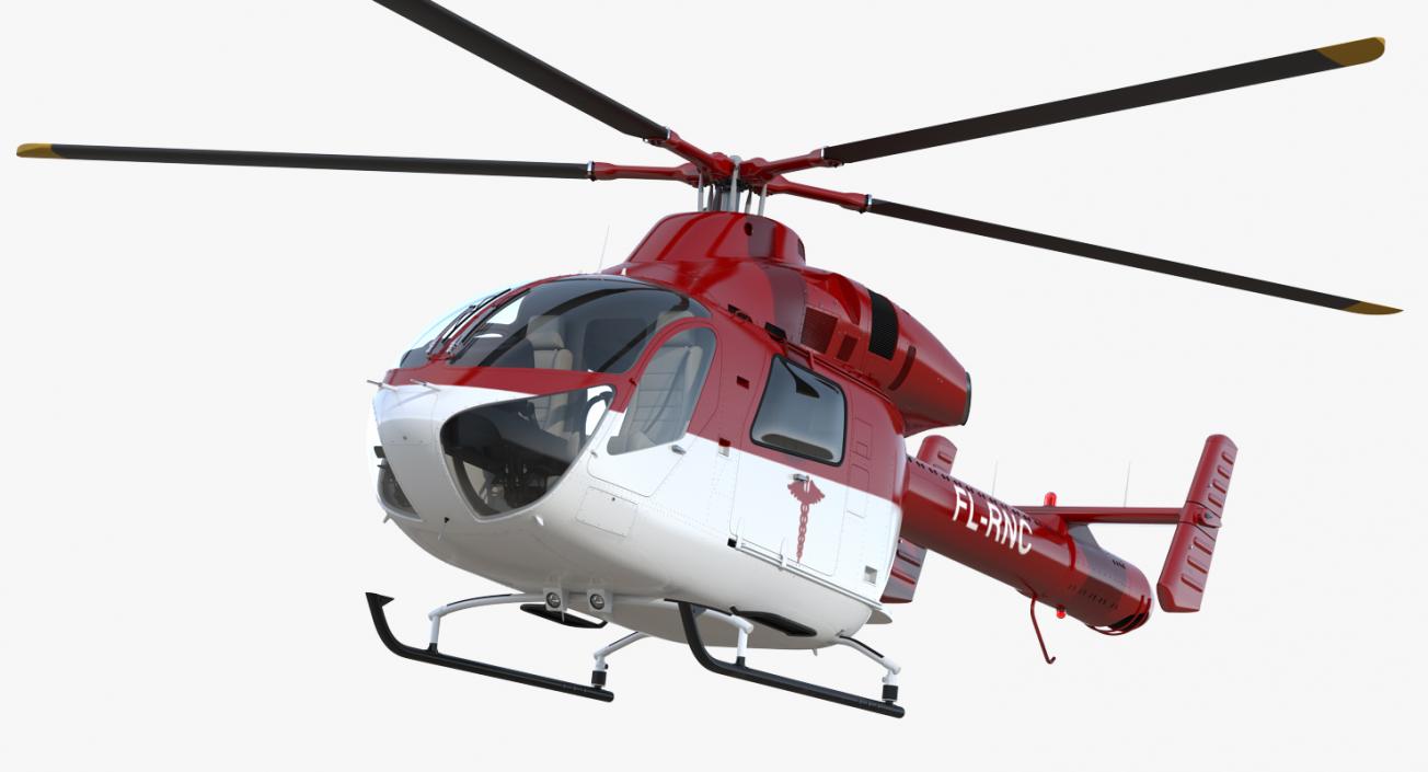 3D model Air Ambulance Helicopter MD 902 Explorer