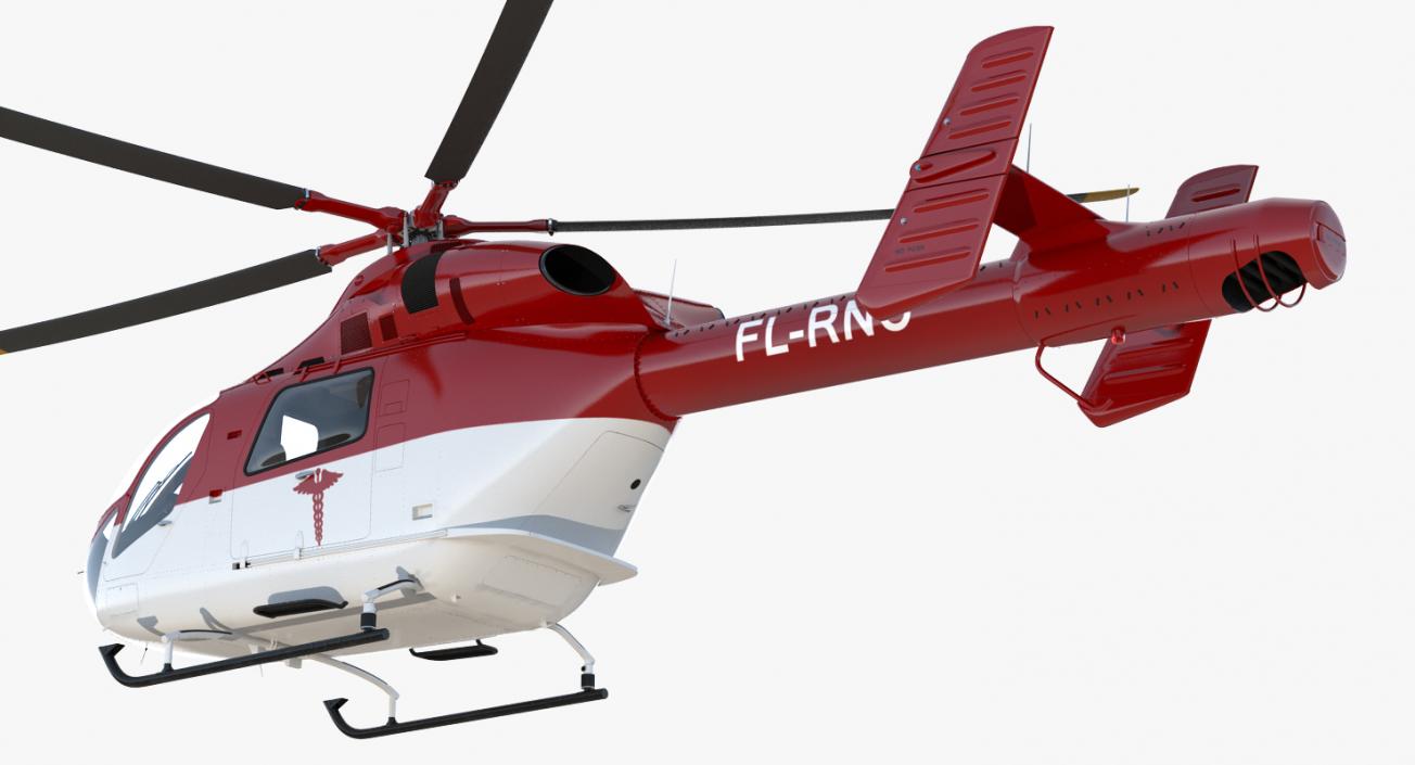 3D model Air Ambulance Helicopter MD 902 Explorer