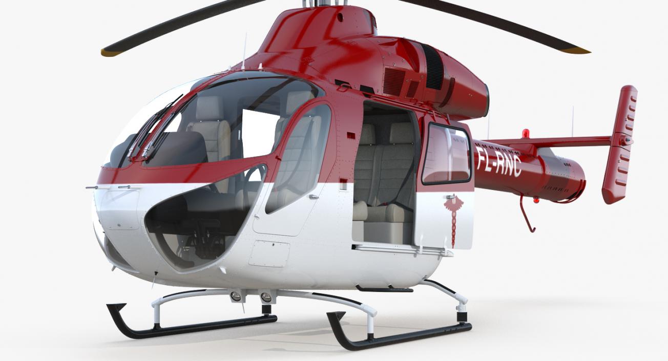 3D model Air Ambulance Helicopter MD 902 Explorer