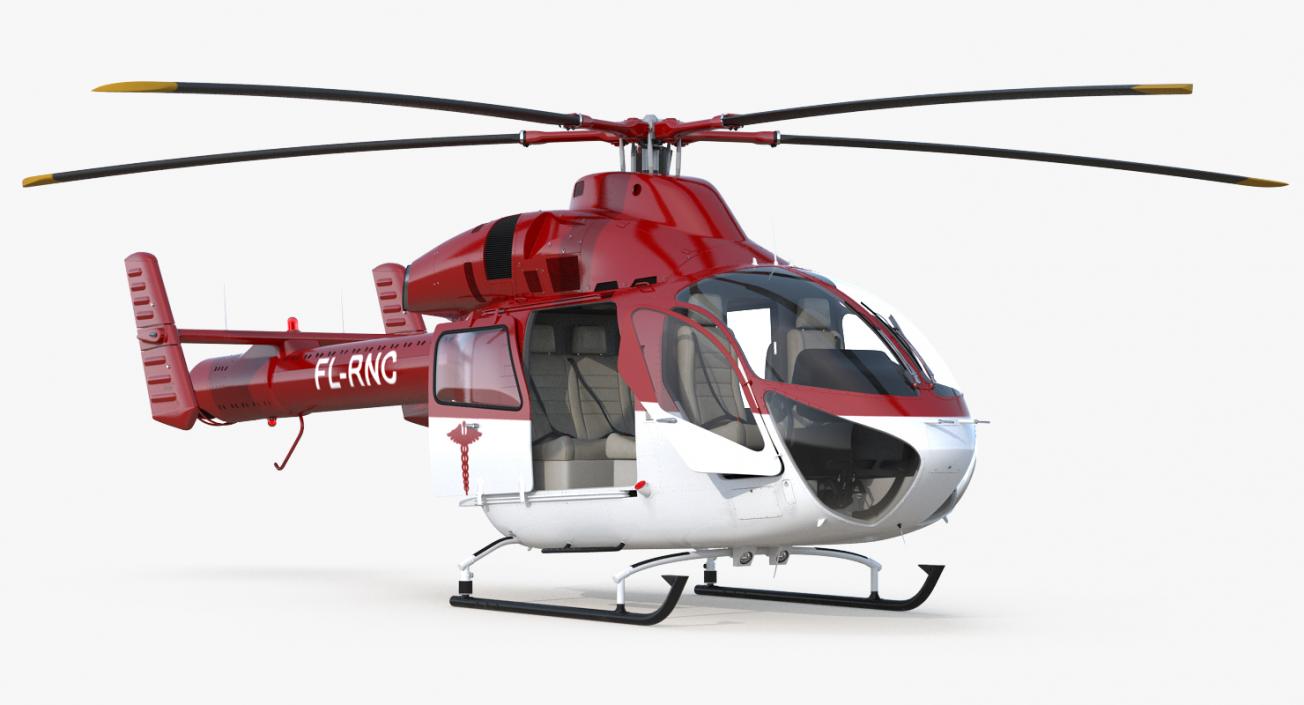 3D model Air Ambulance Helicopter MD 902 Explorer