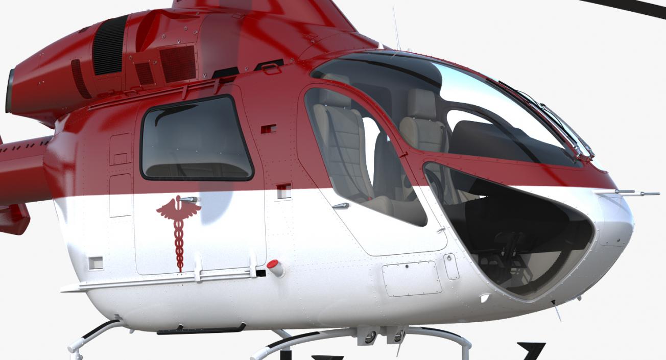 3D model Air Ambulance Helicopter MD 902 Explorer